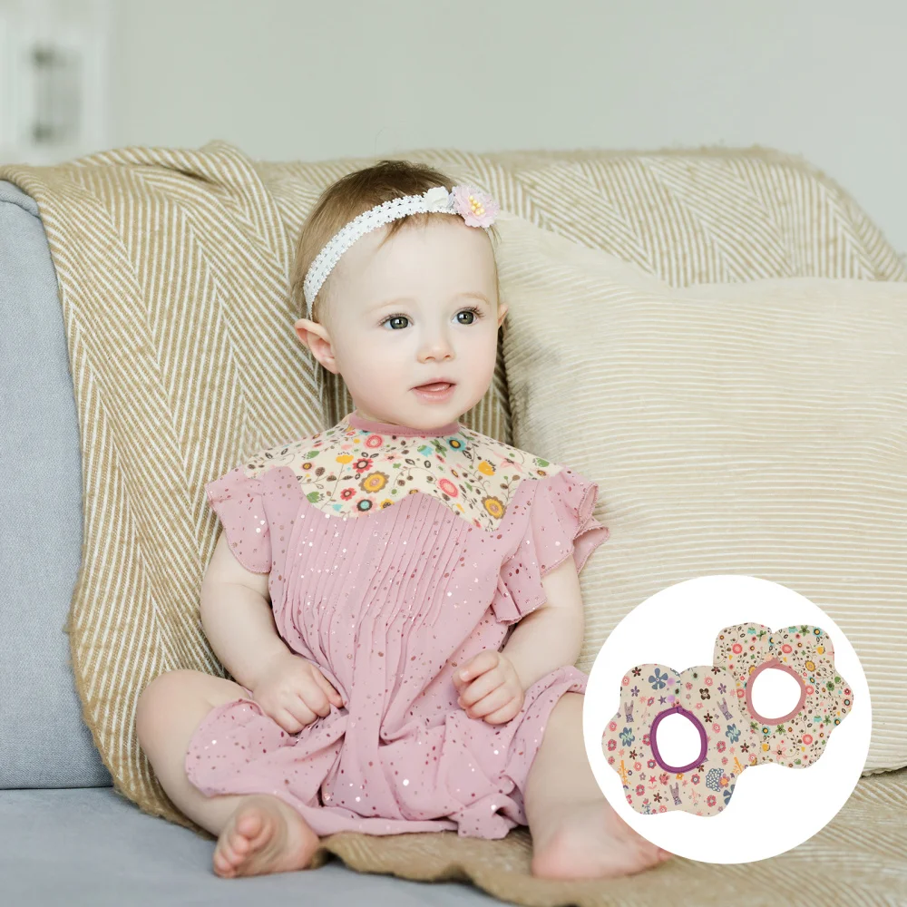 

2pcs Baby Saliva Towels Infant Bibs Cotton Drooling Bibs Multifunctional Bib