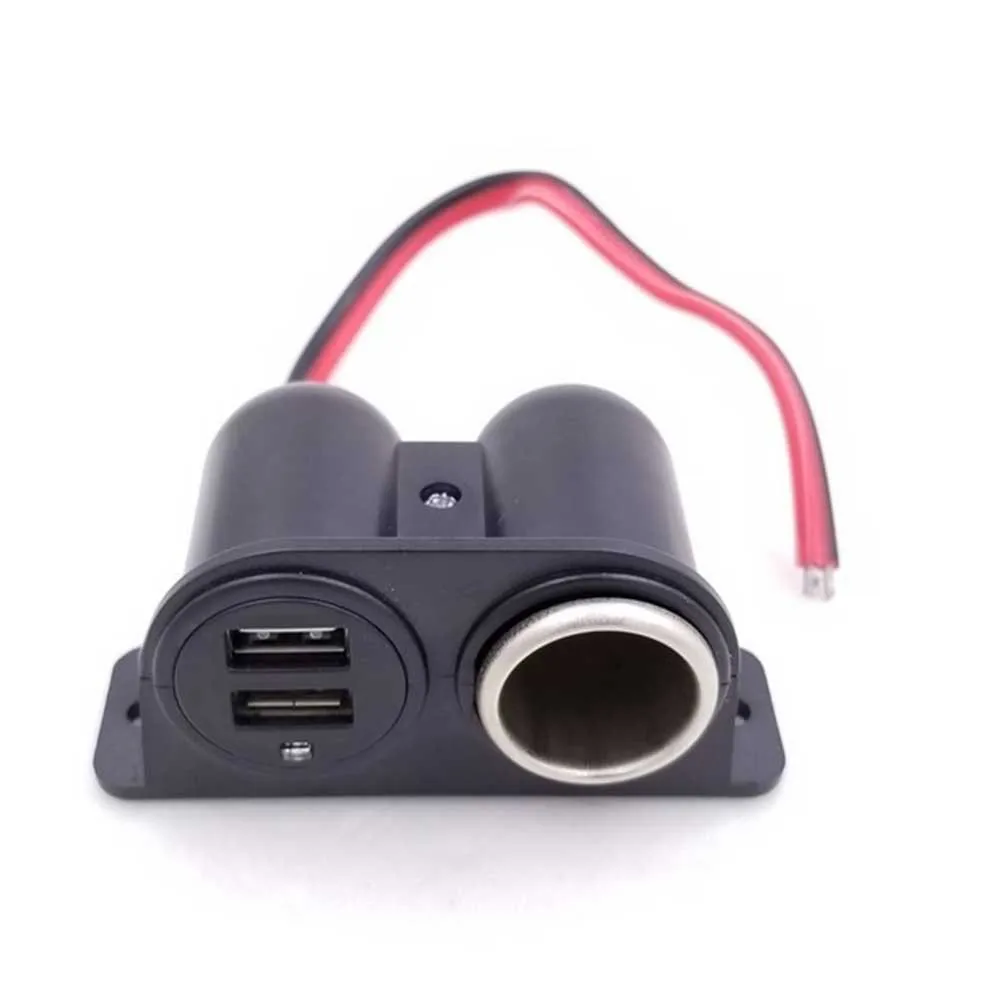 

Автомобильное зарядное устройство с двумя USB-портами, 12/24 в