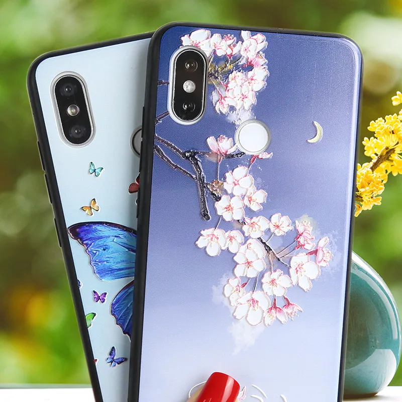 Чехол Red mi Note 5 A Prime с 3D цветком для Xiao 5A Plus черный чехол Xiomi A2 Lite 8 SE из ТПУ |
