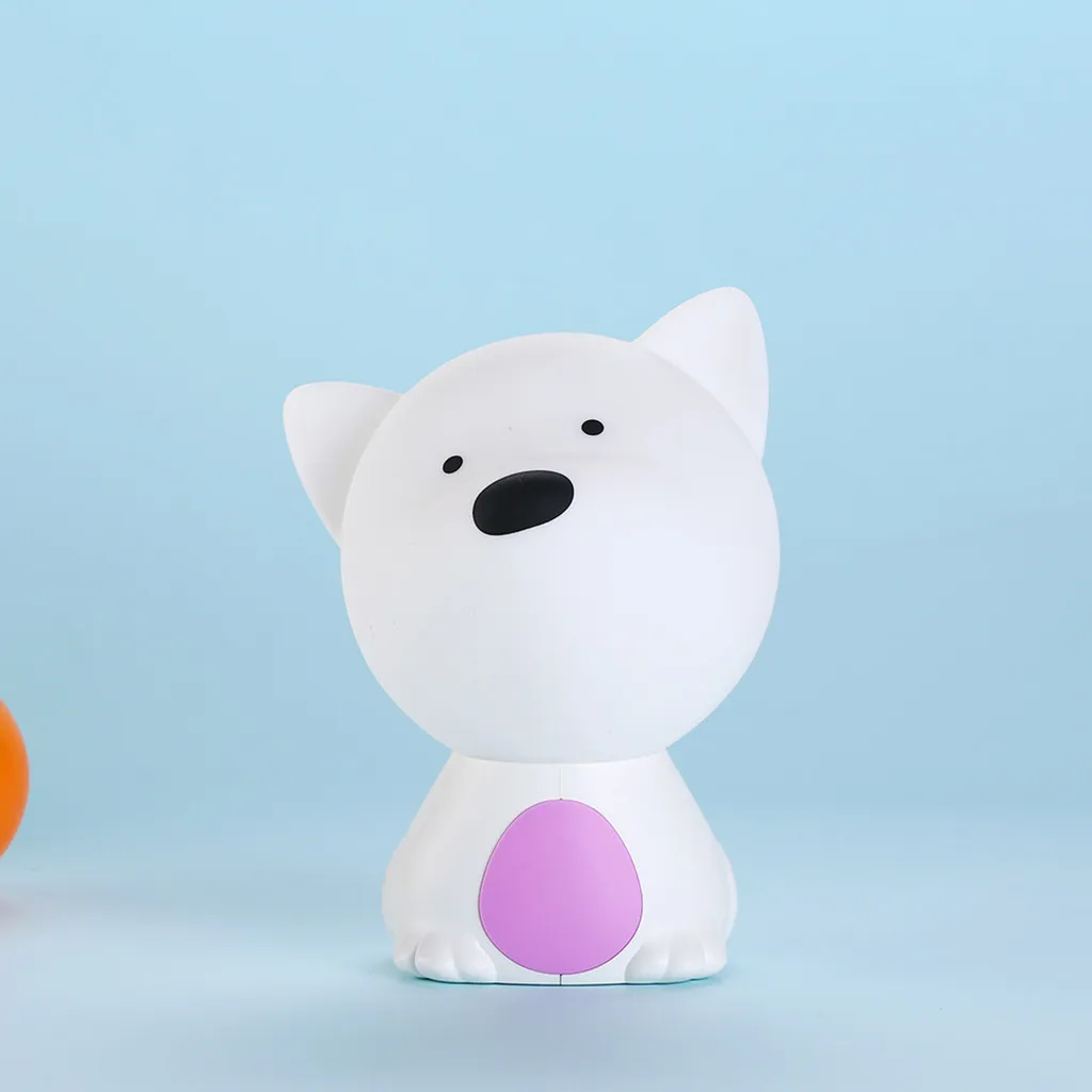 Милая собака ночник для детей декор в спальню мини светодиодная лампа креативная