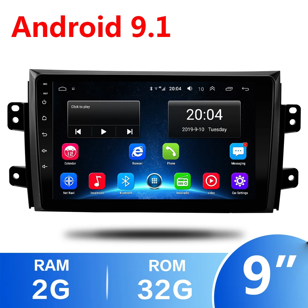 Автомагнитола 2 din мультимедийный видеоплеер для Suzuki SX4 9 1 2006 2007 2008 2009 2010 2011 GPS WiFi BT