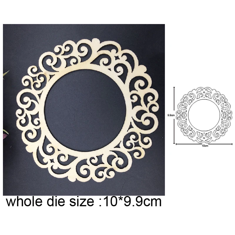 

Lace Circle Frame Metal Cutting Dies stamp and dies Stencil DIY Scrapbooking dies Photo Card Making Embossing Die Cut Craft dies