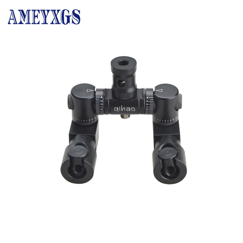 Двусторонний V-образный регулируемый охотничий лук из алюминиевого сплава для