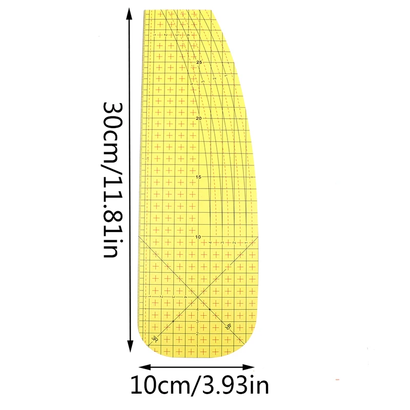 

1PCS Ironing Ruler Measuring Tool Hot Patchwork Tailor Craft Cloth Cutting Rulers Patchwork Ruler Rule DIY Sewing Tools