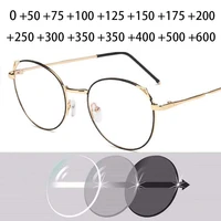 0 5 1 1 5 2 2 5 3 3 5 4 4 5 5 6 finished prescription glasses men women cat eye spectacles for hyperopia with diopter