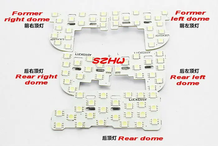 

5 шт./комплект, светодиодные лампы для чтения салона автомобиля Honda Odyssey 2009-2011