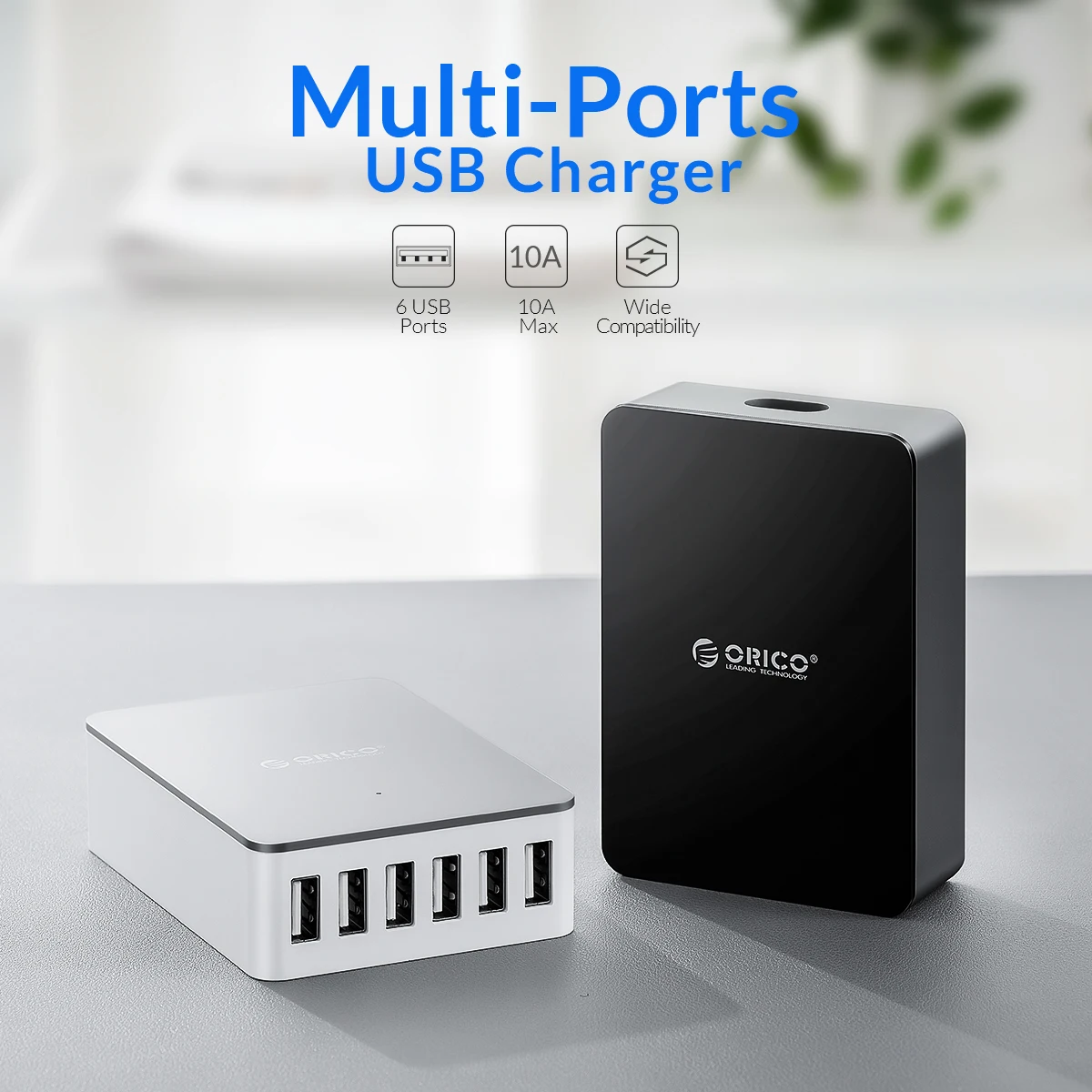 ORICO 6 портов USB зарядное устройство настольная зарядная док-станция 50 Вт для iphone