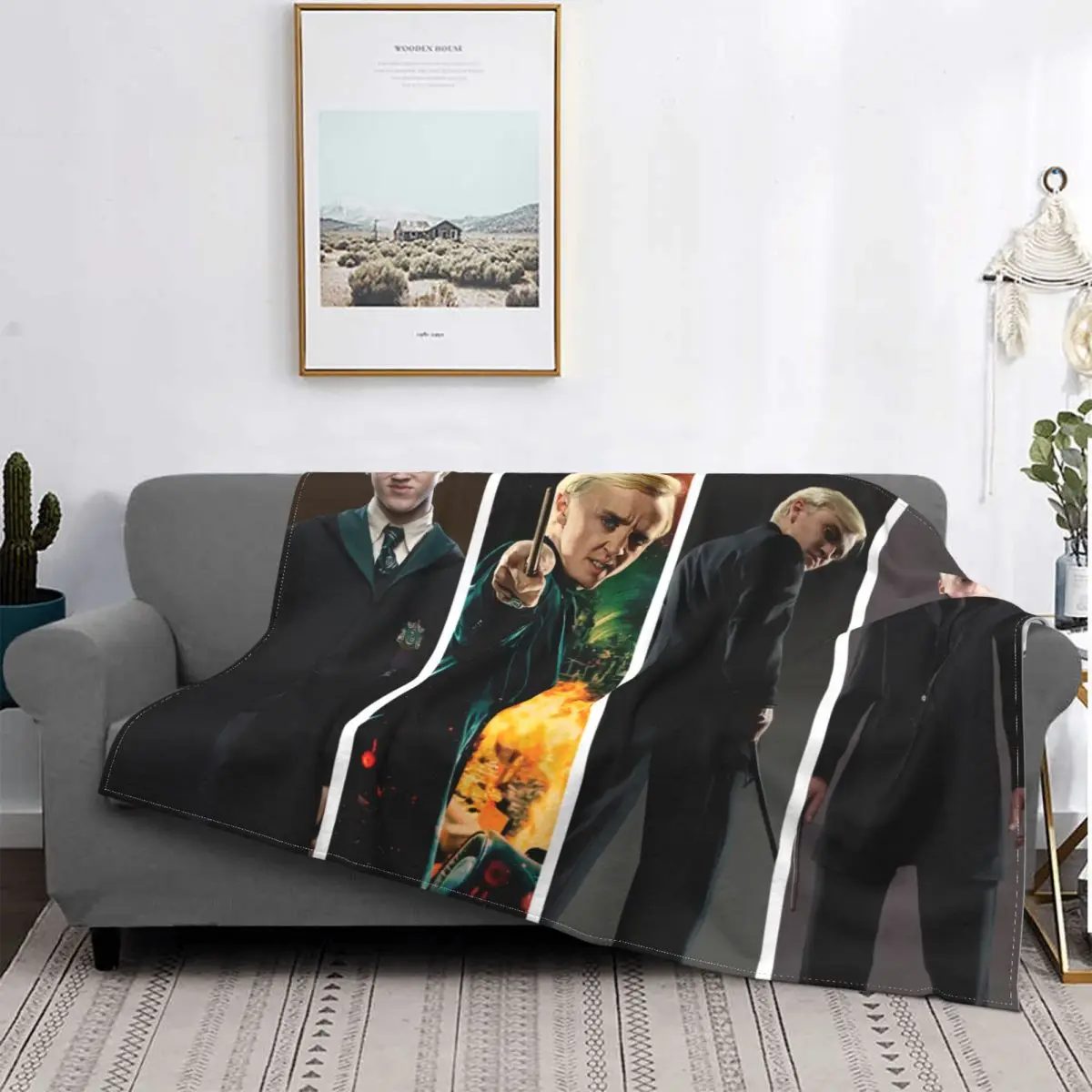 

Draco Malfoy Collage Blankets, Super Soft Flannel Blankets, Various Sizes Of Air-Conditioned Blankets, Four Seasons Sofa/Bedroom
