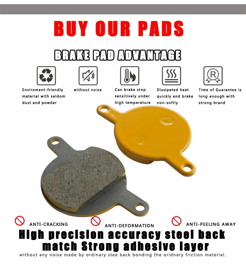 4 пары керамических дисковых тормозных колодок для горного велосипеда запчасти