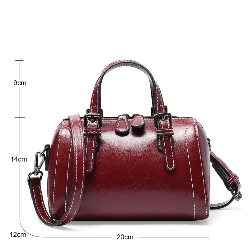 Женская сумка мессенджер DIENQI винтажная маленькая коричневая через плечо из