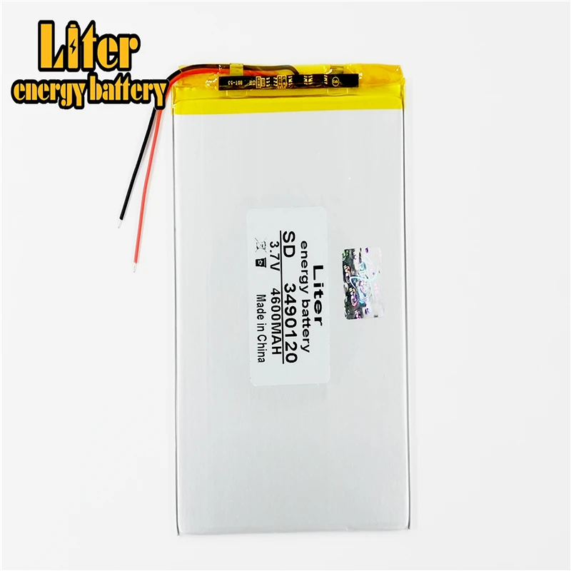 3 7 V литий полимерный аккумулятор планшета 3490120 4600mah планшетный ПК MP5/Электронная