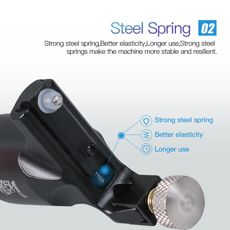 Ротационная тату машинка Arashi Регулируемый пистолет мощный мотор 8000 об/мин ход