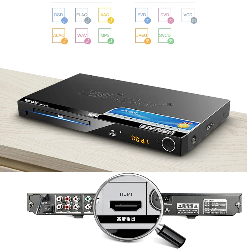 KYYSLB 220 В 11 Вт~ 19 Вт SA211 домашний dvd-плейер vcd плеер Cd HD дети Blu-Ray фильм Evd плеер положить диск игровой диск детский планште для чтения