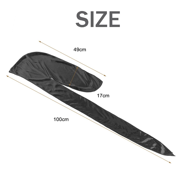 Атласная Мужская эластичная шапка хип-хоп Du Doo Rag Durag парики тюрбан бандана