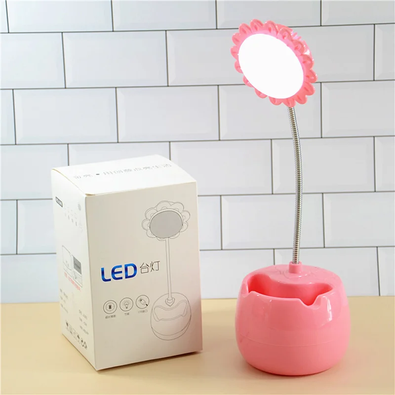 

Table Lamp Leds USB Touch Night Light Stepless Dimming Desk Light Eye Protection Learning Multi-Function Bracket Pen Holder