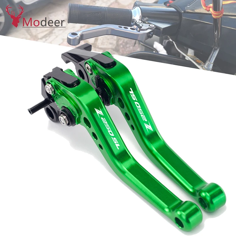 Мотоциклетные короткие рычаги для Kawasaki Z250SL 2016 2017 Z250 SL CNC Регулируемые тормозные