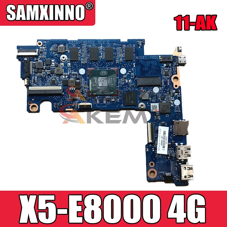 Ноутбук PC материнская плата Тетрадь для HP поток 11 AK AK1035NR DAY0QCMB8D0 L59929 601 Atom X5 E8000 4 Гб