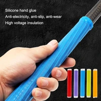 quick installation design bright color fishing rod handle protection cover for tennis racket