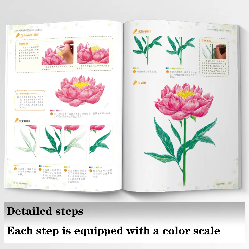 

Libros книги цветные карандаши для рисования Zero, базовый доступ, ручная роспись, иллюстрация для начинающих, для детей и взрослых, книжка-раскр...