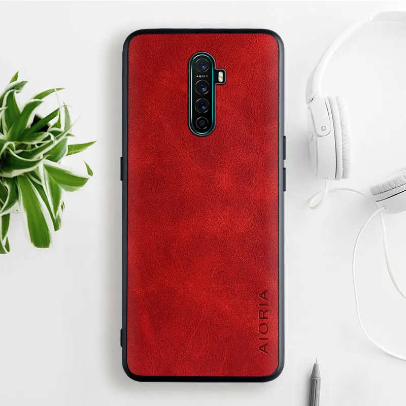 case for oppo realme x2 pro funda luxury vintage leather skin hoesje phone cover for oppo realme x2 pro case coque capa business free global shipping