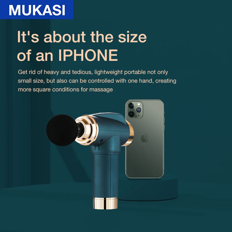 MUKASI массажный пистолет профессиональный ручной Электрический массажер для