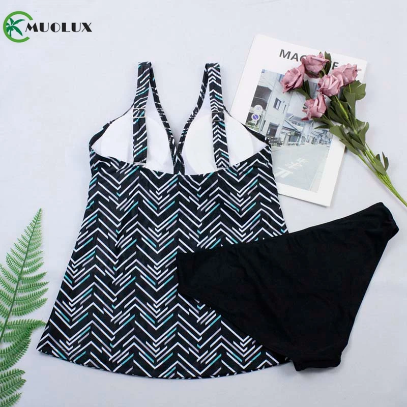 XXXXXLTankini женский купальник женский купальник с открытой спиной Бикини Танкини высокая талия Холтер Глубокий v-образный вырез пляжный купальник размера плюс