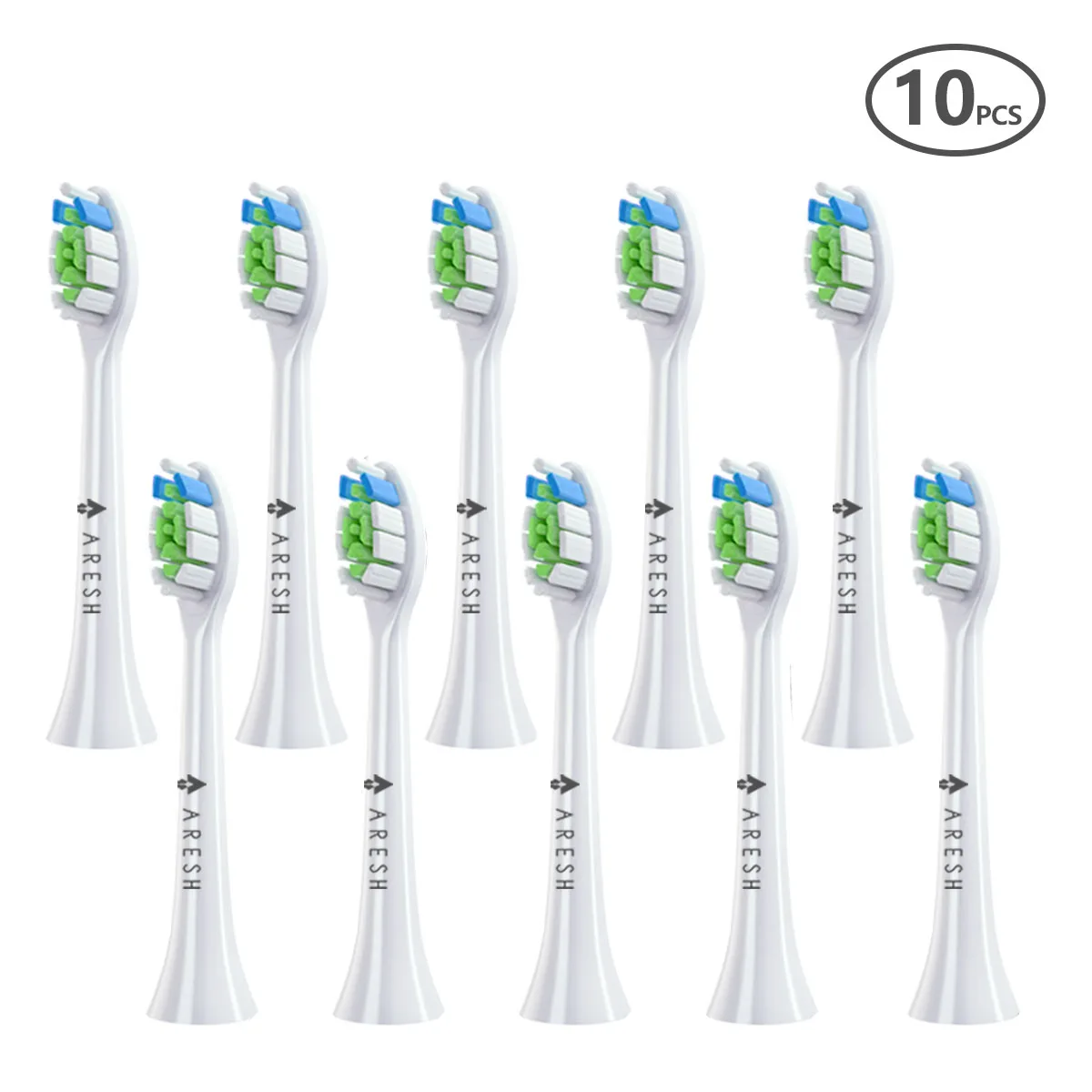 10 шт./компл. сменные головки щетки для Philips Hx3 Hx6 Hx9 серии зубная щетка чистые