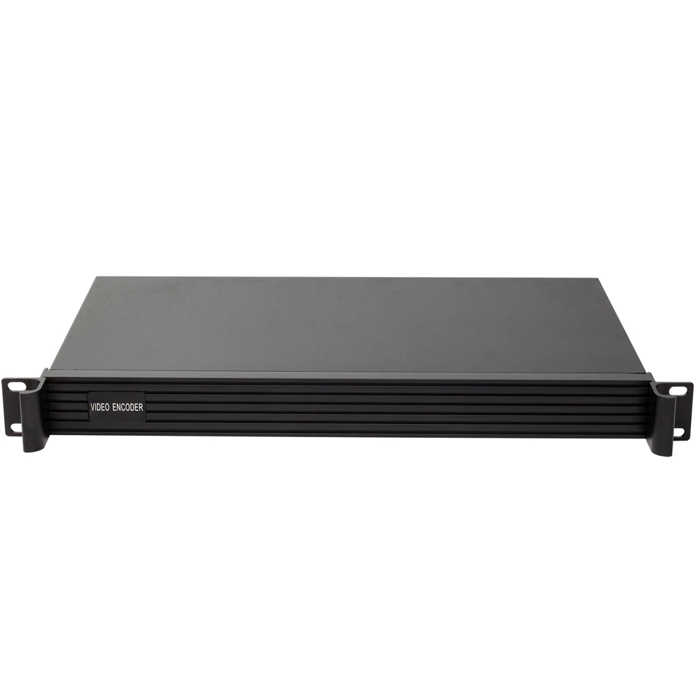 1U стойка 2 канальный светодиодный IP видеокодер HD 3G SDI к RTSP RTMP HLS RTMPS UDP ONVIF H.264