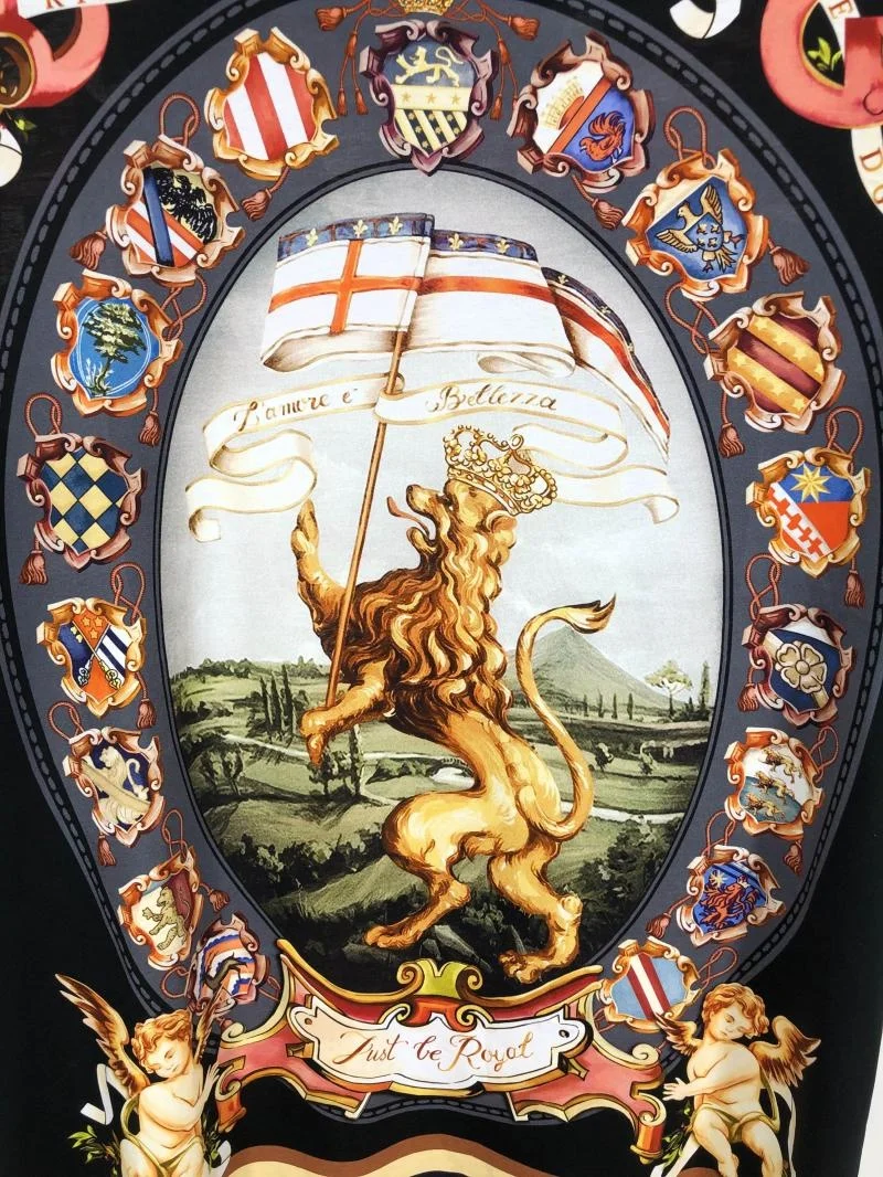 

winter autumn 19fw new arrival royal crown lion floral print famous cotton tee t shirt brand clothing for men