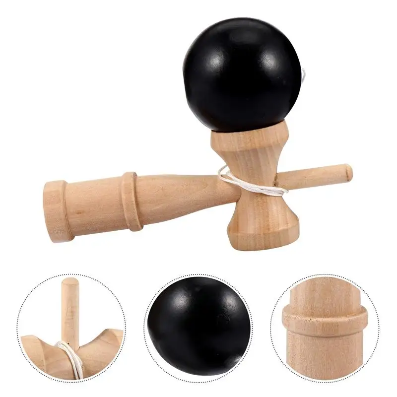 

Kendama Toy Wooden Skill Sword Cup Ball Games Educational Outdoor Funny Toys