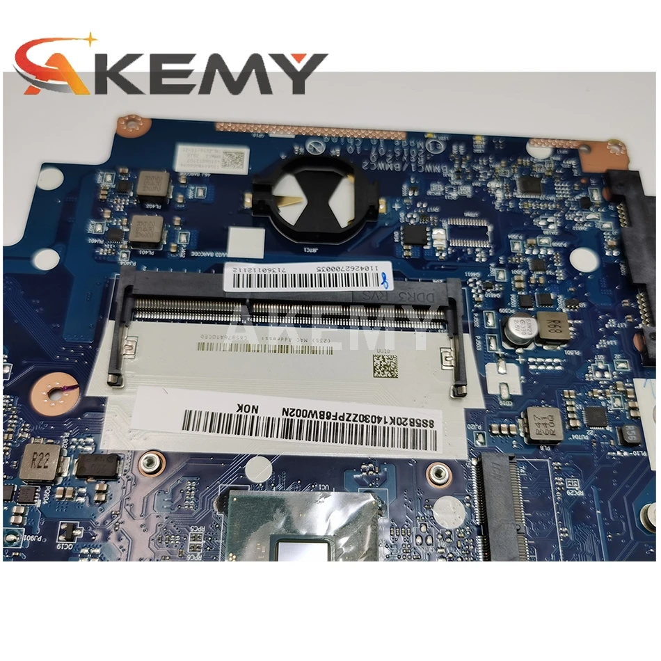 

ERILLES NEW BMWC1/BMWC2 NM-A471 Motherboard FOR LENOVO 300-15IBR Laptop motherboard With N3150 CPU 920M video card 100% work