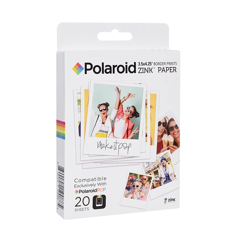 Фотобумага Zink 3 5*4 25 дюймов для Polaroid POP | Компьютеры и офис