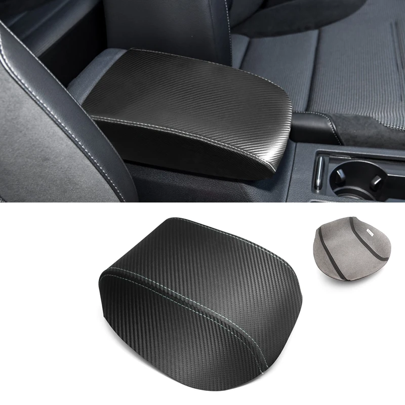 Мягкий чехол на подлокотник из Текстура углерода кожи для VW Golf 7 MK7 2014 2015 2016