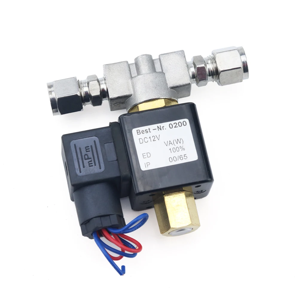 1/4" Normally Open Stainless Steel SS 304 2-Way Solenoid Valve DN8 For Oil Water Air Gas Pipe Fitting AC220V/110V DC12V/24V |