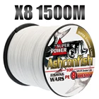 Рыболовная плетеная леска Top pe супер 1500 м, 8 нитей, прочный большой игровой мультифиламентный рыболовный шнур 6LB-300LB, рыболовная веревка 0,10-1,0 мм