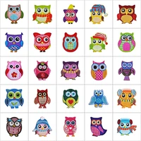 new arrival vintage owl sequin embroidered patches for diy clothing iron on applique clothes jean animal bird sticker badges