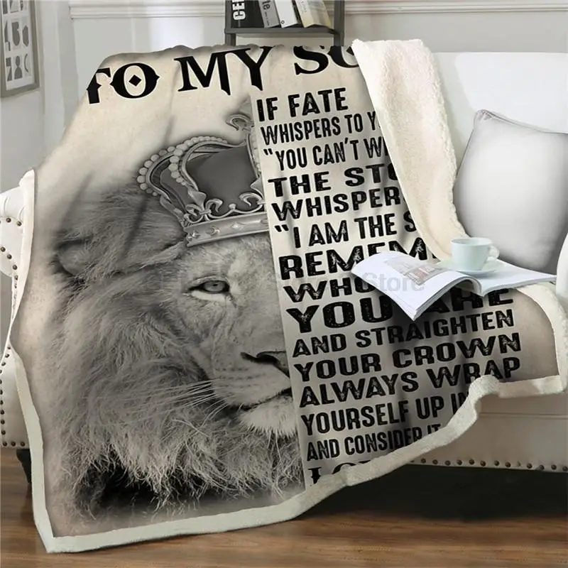 

Express Liebe Zu Meinem Sohn Samt Plüsch Decken Bettdecken für Kinder Sherpa decke Couch Quilt Abdeckung Reise Geschenk Hause te