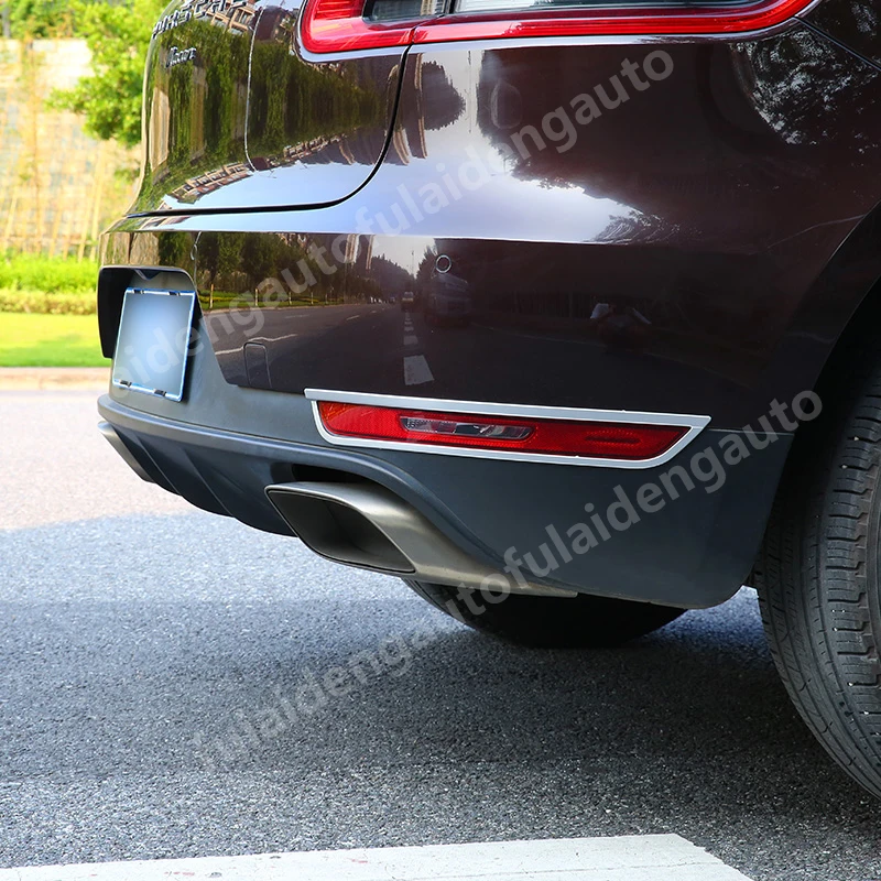 4 предмета для Porsche Macan 2014 2017 нержавеющая сталь автомобиль лампа заднего
