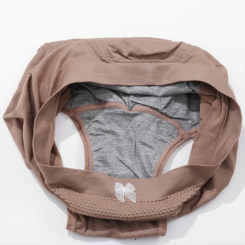

FINETOO Women Leak Proof Menstrual Pantys Underwear For Girls Waterproof Briefs Cute Bownot Period Underpants Sexy Lingerie 2021