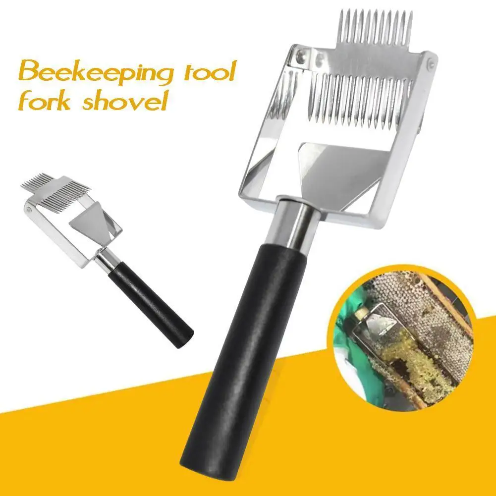 

Beekeeping Tools Cranked Tine Honey Cutter Uncapping Fork Shovel Bee Hive Tool Honeycomb Scraper Equipment Plastic Handle