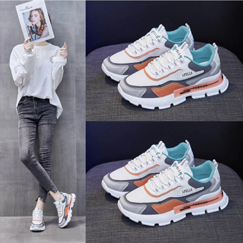 

Fashion Women Sneakers Comfort Summer Breathable Solid Slip on Walking Shoes Sports Casual Vulcanized Shoes Zapatos De Mujer