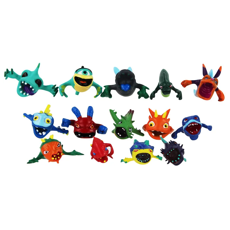14 шт./компл. Slugterra Slager Elf Q версия мини ПВХ фигурка игрушки фигурки отличные модели