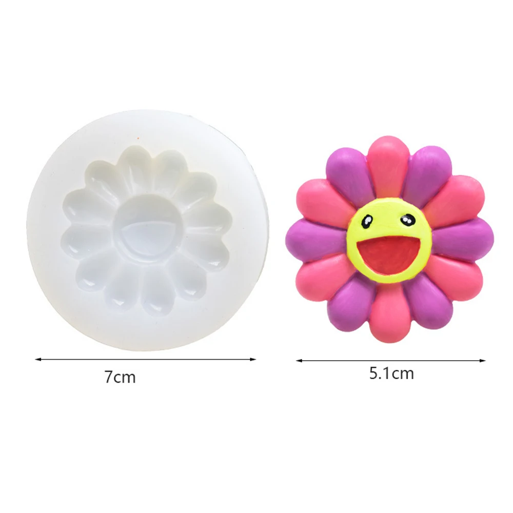 Новинка силиконовая 3D форма для цветов торта подсолнухов искусственные поделки