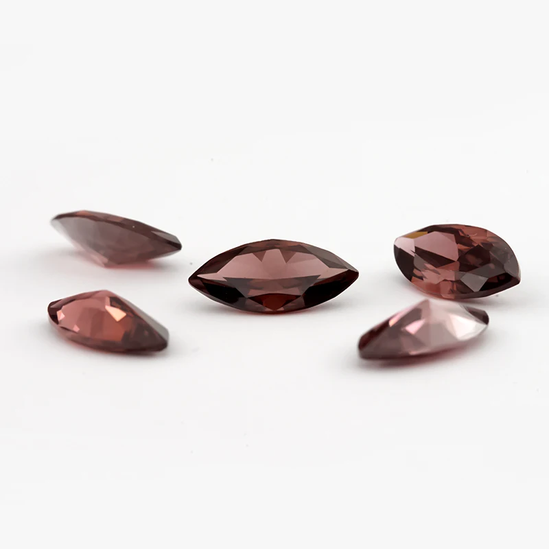 

Size 2x4~8x16 Marquise Shape 5A Rhodolite Color CZ Stone Synthetic Gems Cubic Zirconia Beads For Jewelry
