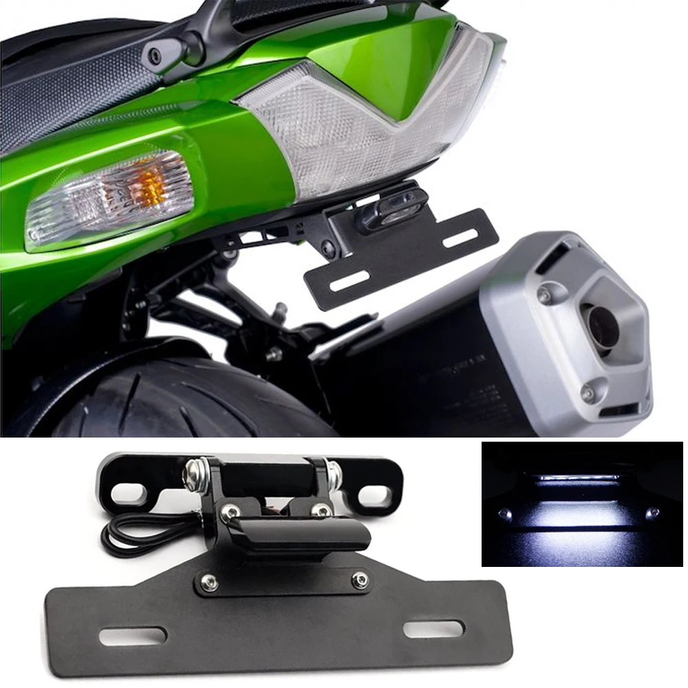 

Motorcycle Fender Eliminator License Plate Holder Tail Tidy for Suzuki HAYABUSA GSX1300R 2008-2017 2018 2019 2020 with LED Light