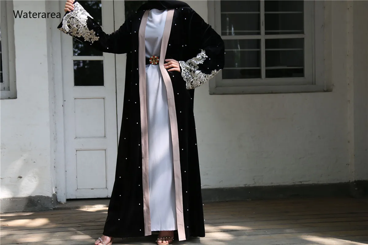 Новинка 2019 Женский Длинный свободный вельветовый плащ с v образным вырезом