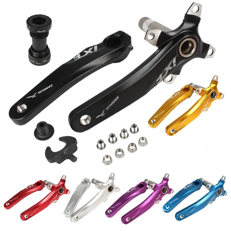 

IXF 104BCD MTB Crankset Colorful Bicycle Hollow One Crank Aluminum Alloy MTB Mountain Bike Parts Crankets Bicycle Spare Part