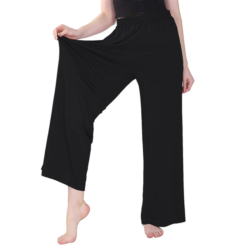 

Spring And Summer Cotton Soft Loose Plus Fat Women's Wide-leg Pants Yard Stretch Thinning Home Casual Sleep