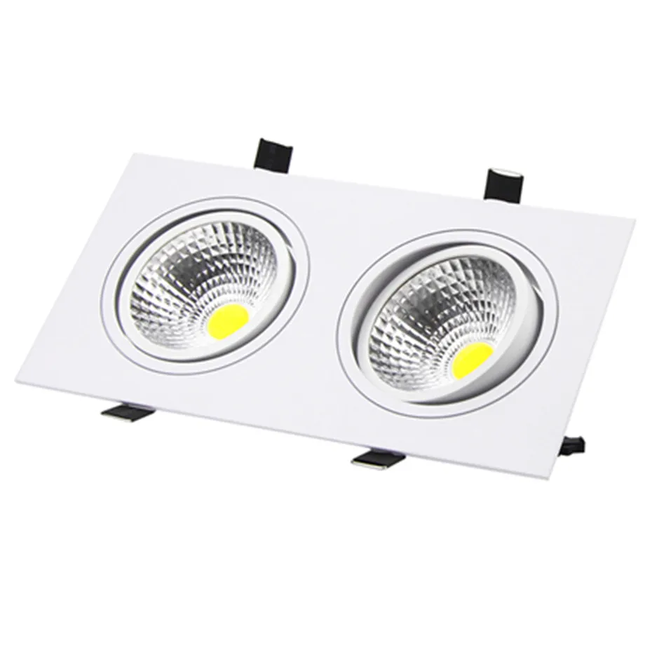 Светодиодный светильник с регулируемой яркостью 7 Вт 9 12 15 белый квадратный