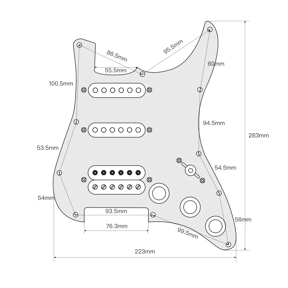 OriPure Pickguard Alnico 5 с белым жемчугом для гитарных деталей 11 отверстиями | Спорт и